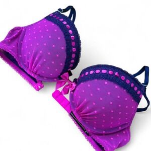 Victorias Secret "Sexy Little Things" Purple polka dot bra